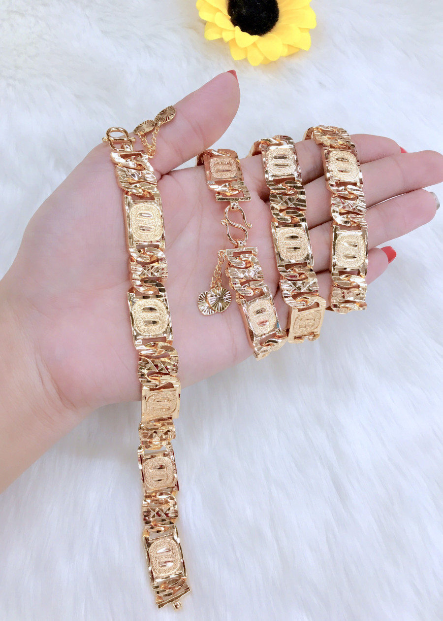 Lắc tay nam mạ vàng 24k EK8030