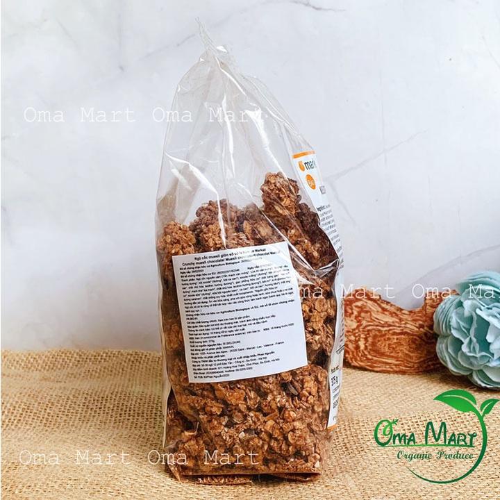 Ngũ cốc muesli giòn sô cô la hữu cơ Markal 375g