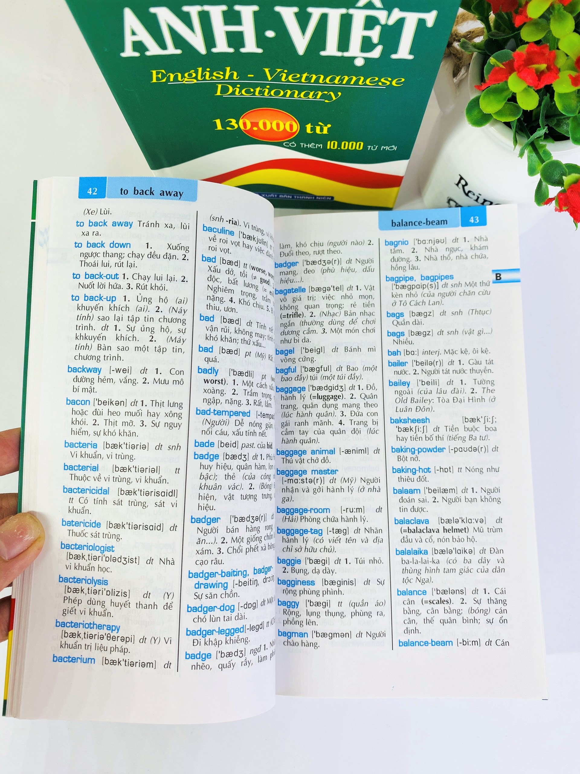 Hình ảnh Từ điển Anh - Việt 130.000 từ (Bìa mềm)