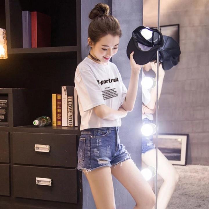 Áo croptop Goness nữ cổ tròn vải cotton co giãn thoáng mát croptop ngắn tay thun đẹp AP001