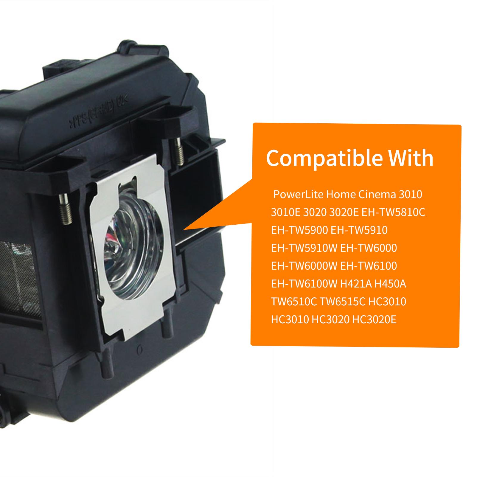 ELPLP68 Replacement Projector Lamp Compatible with PowerLite Home Cinema 3010 3010E 3020 3020E EH-TW5810C