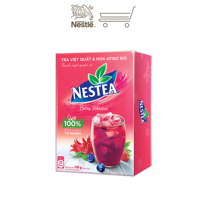 Trà Việt Quất và Hoa Atiso Đỏ NESTEA 10 gói x 12 g