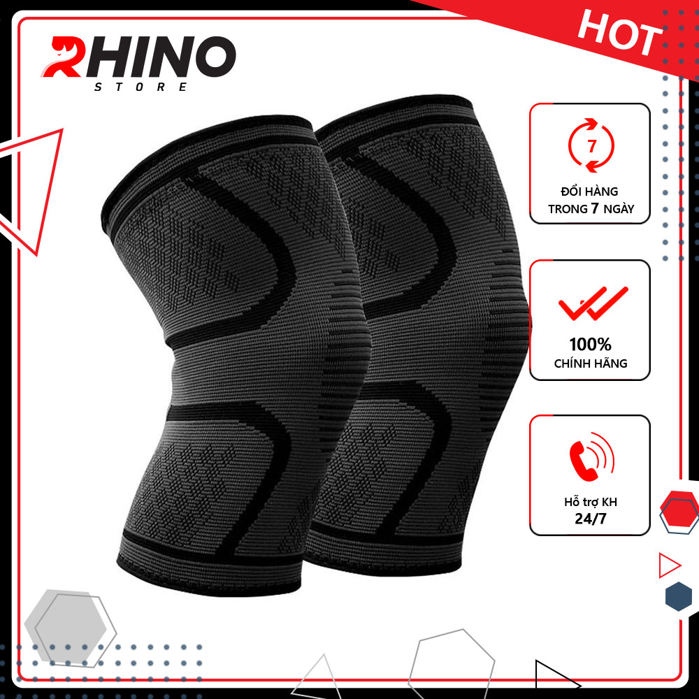 Bảo vệ khuỷu tay Rhino P7546 (1 Đôi) giảm chấn thương khi chơi thể thao, bóng đá, bóng rổ, bóng chuyền - Hàng chính hãng dành cho cả nam và nữ