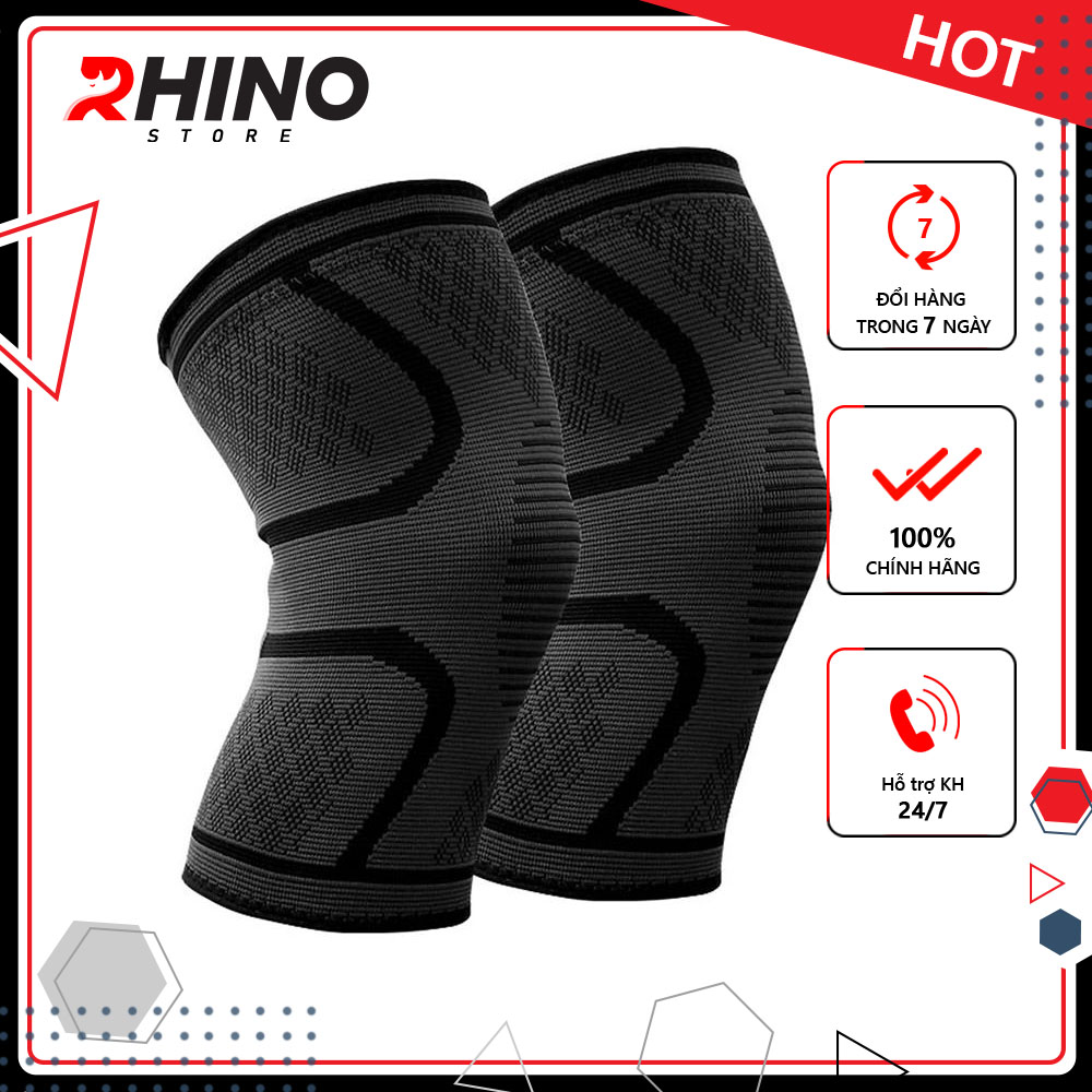 Bảo vệ khuỷu tay Rhino P7546  giảm chấn thương khi chơi thể thao, bóng đá, bóng rổ, bóng chuyền - Hàng chính hãng dành cho cả nam và nữ