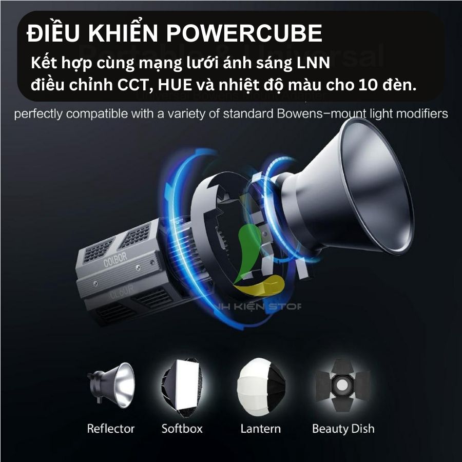Đèn Led Video COLBOR CL60R - Đèn Studio 65W RGB siêu nhỏ gọn, nhiệt độ màu 2700K-6500K ấn tượng