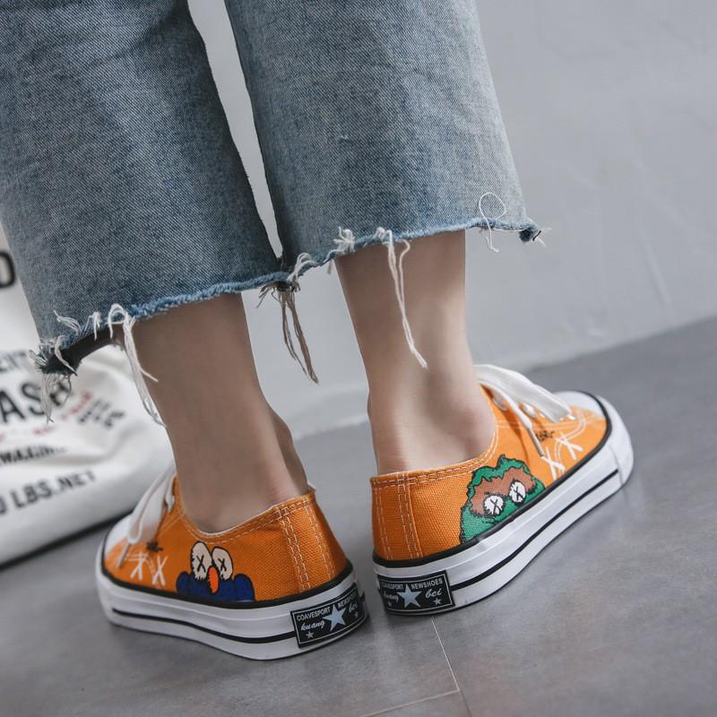 Giày sneaker kaw sesame street cổ thấp