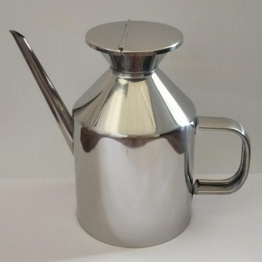 Oil Dispenser Stainless Steel Pot Vinegar Bottle Soy Sauce Kettle BBQ 625ml