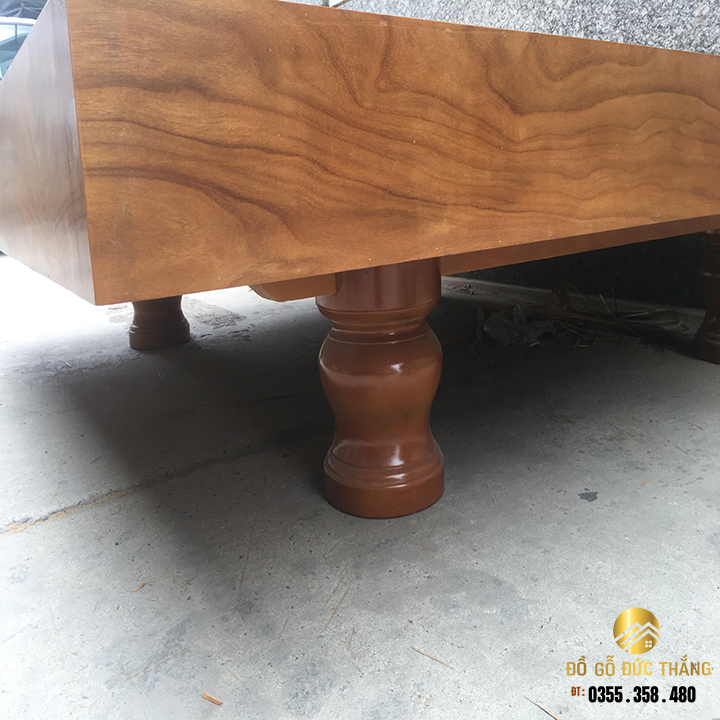 Chiếu ngựa gỗ cẩm vàng nam phi kích thước:2m4x2m2x20
