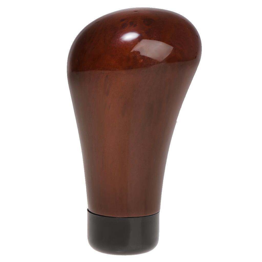 Brown Universal Manual Car Gear Shift Knob Shifter Lever Head with Hoses