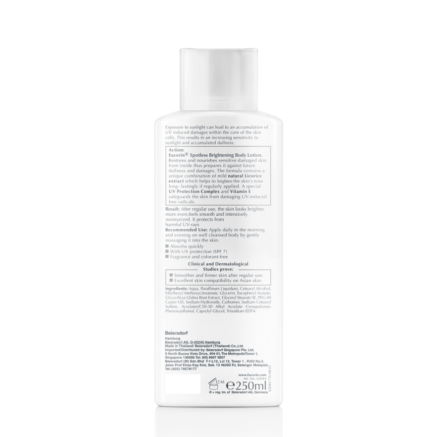 Sữa Dưỡng Thể Làm Sáng Da Chống Lão Hóa Eucerin White Therapy Ultra White+ SPOTLESS Body Lotion SPF 7 (250ml)