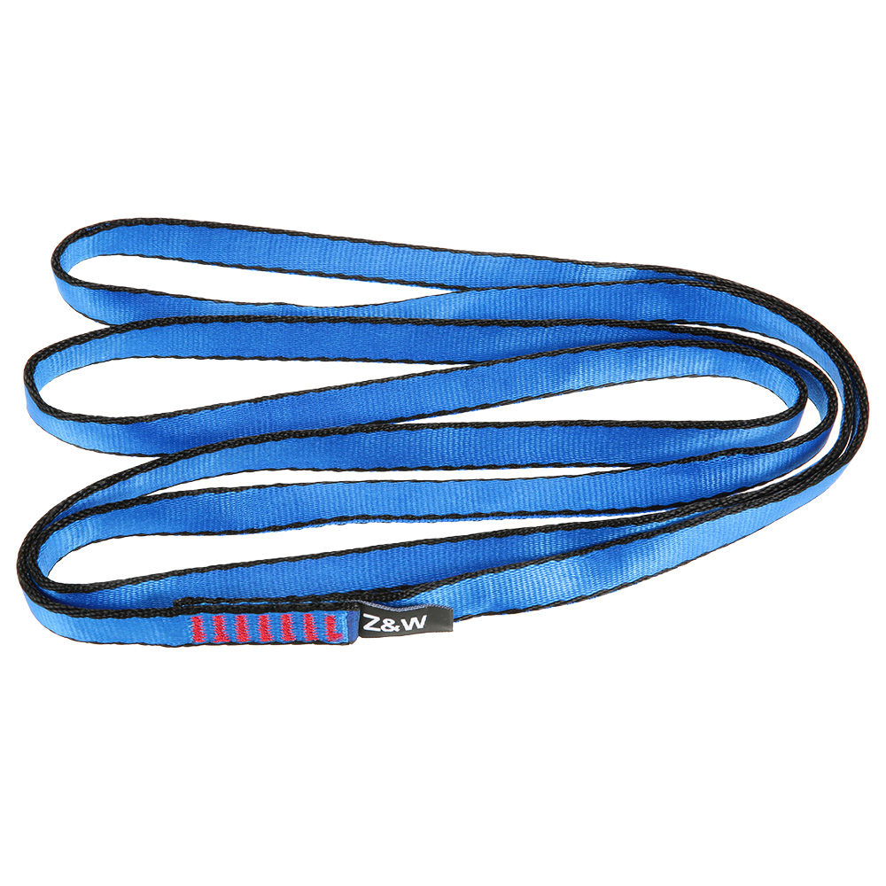 Dây đai phẳng leo núi nylon, thích hợp cho leo núi đá ngoài trời, leo núi, thám hiểm hang động, cứu hộ, vv