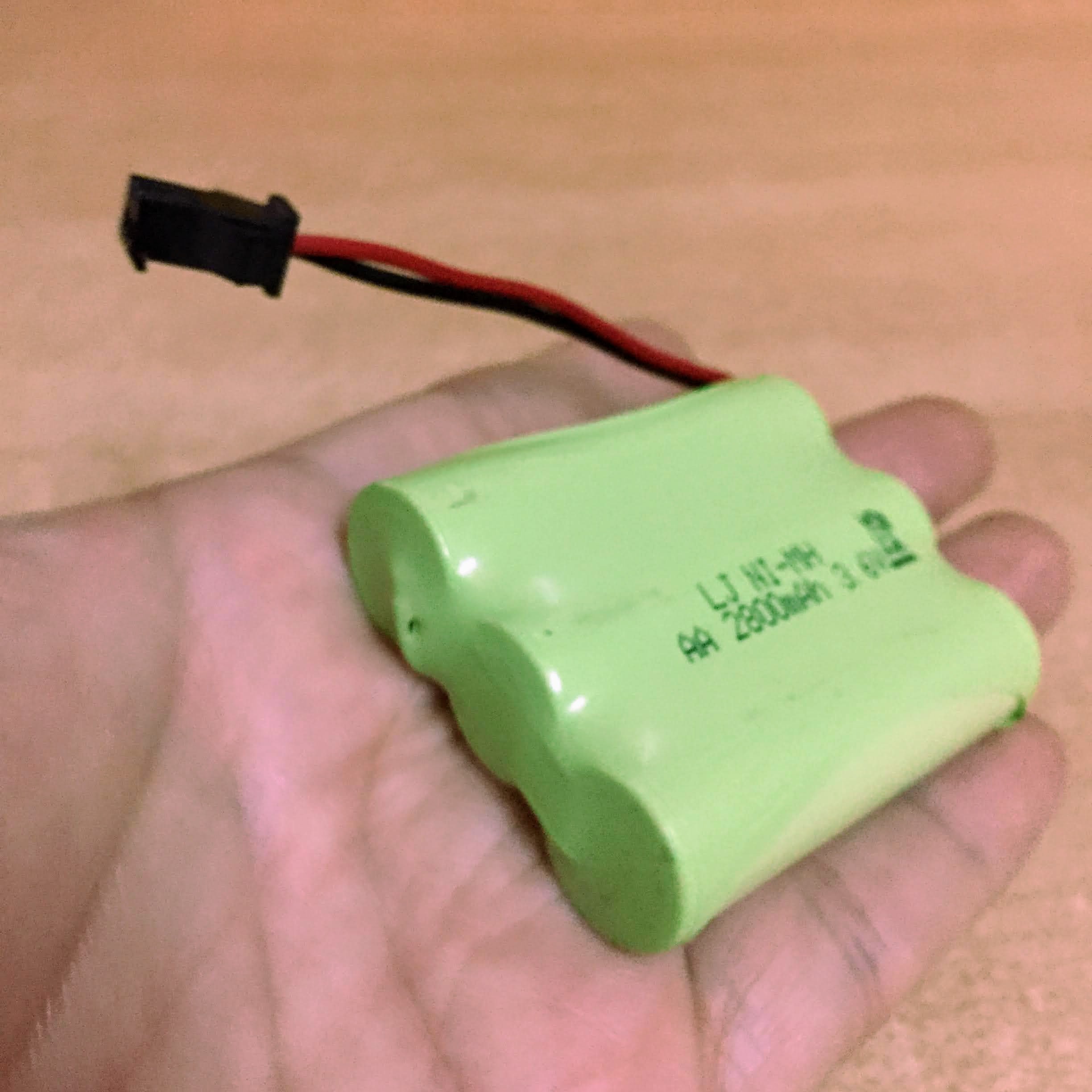 Pin ô tô 3.6V dung lượng cao 2800mAh chân cắm Jack SM càng cua đen