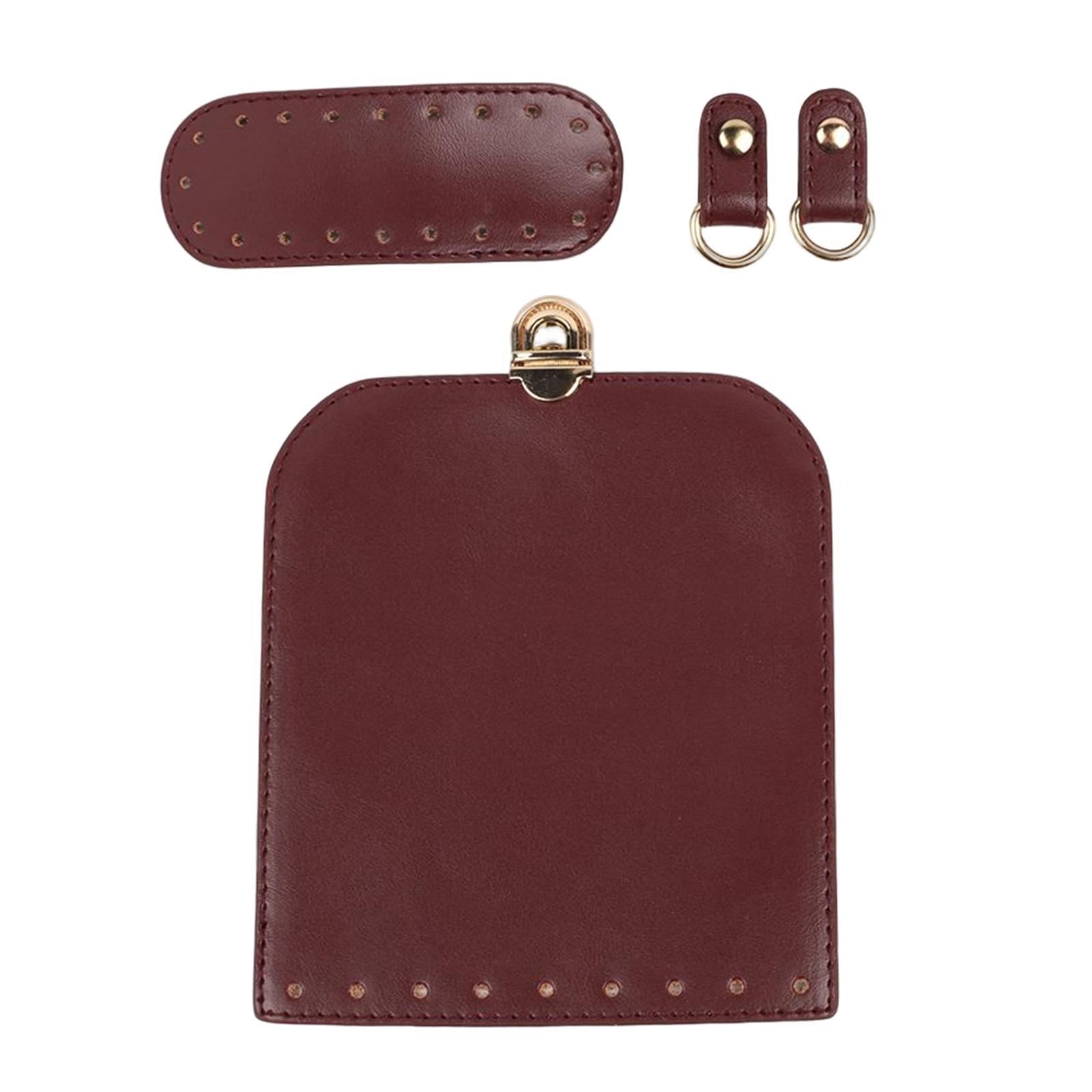 Handmade Bag Making Accessories Bottom Holes for Backpack Shoulder Bag red