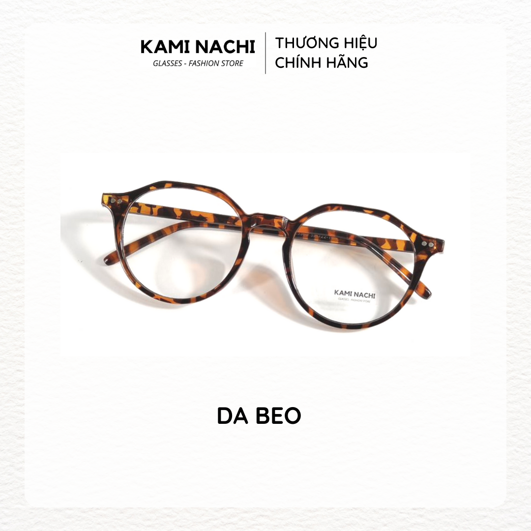 Gọng kính nhựa dáng lục giác KAMI NACHI phong cách Âu Mỹ Z3366