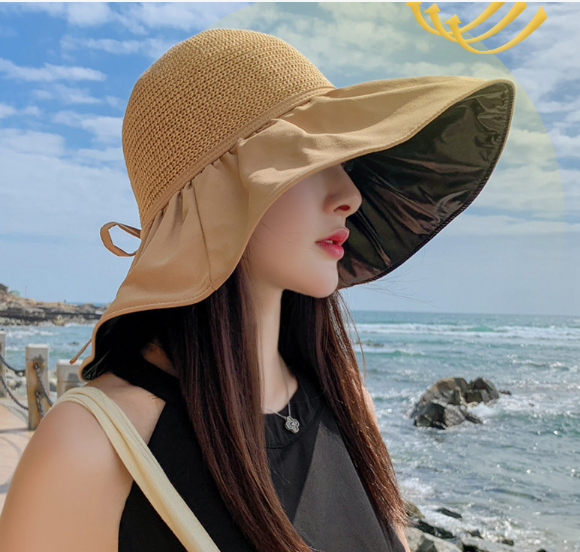 Mũ chống nắng vành to thời trang, nón rộng vành nữ cao cấp