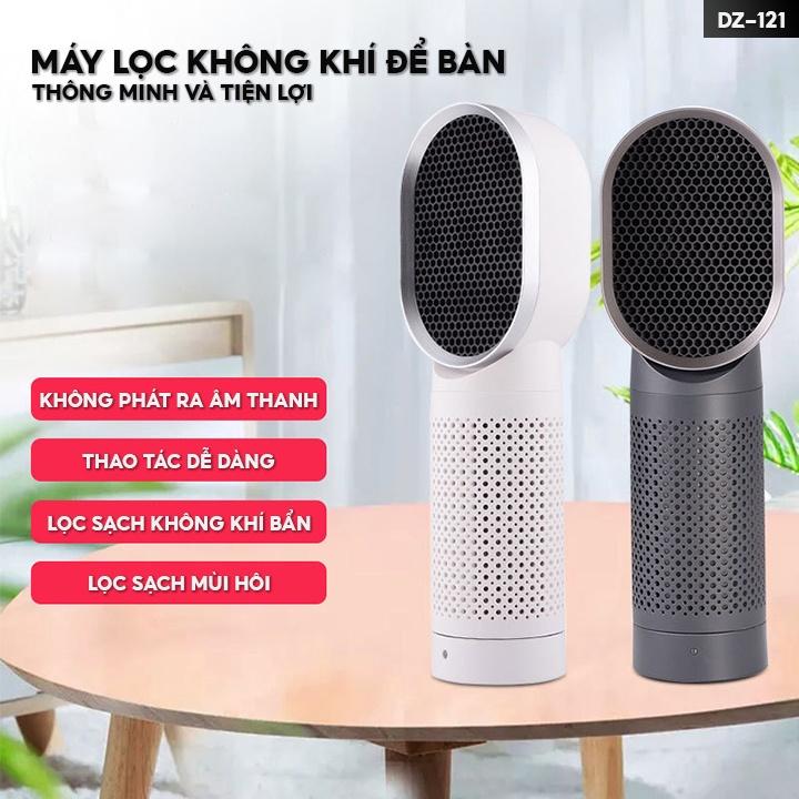 Máy Lọc Không Khí Để Bàn Mini Lọc Bụi Mịn Trong Ô Tô Hoặc Bàn Làm Việc Lượng Khí Lọc 30m3 Mỗi Giờ DZ-121