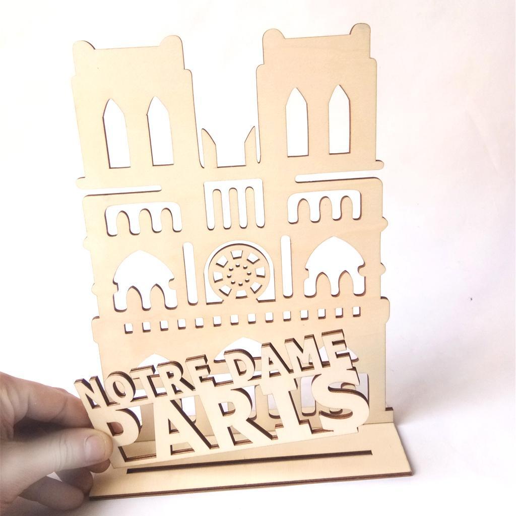 Wooden Decoration Tableware Wooden Crafts Desktop Decor Desktop Ornaments, Notre