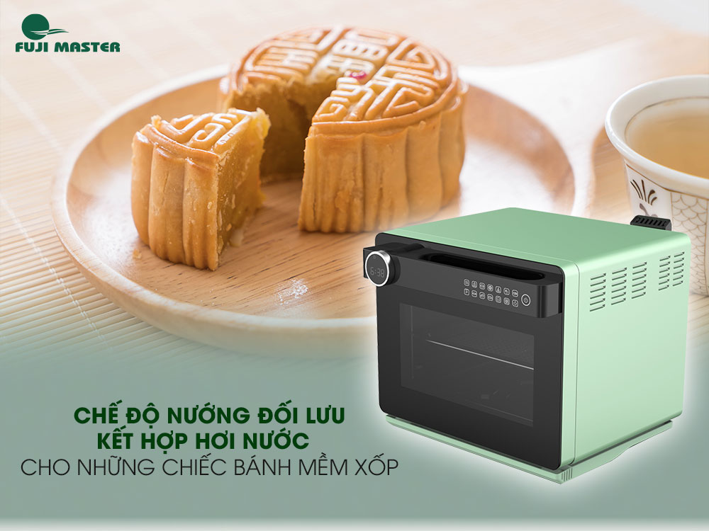 Nồi chiên không dầu hơi nước Fuji Master FJM-2422 dung tích 20L chiên hấp không dầu đa năng - Hàng chính hãng