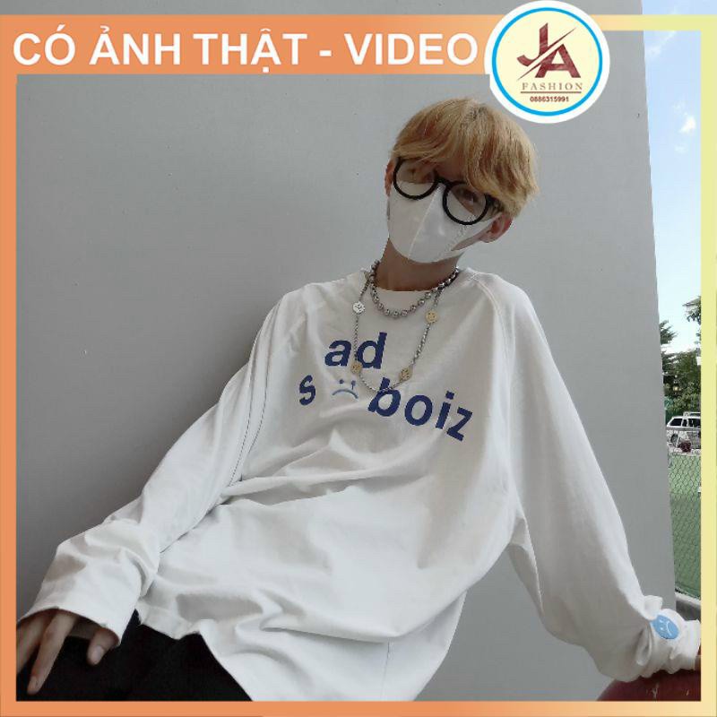 Áo sad boiz ripped signature long sleeve Áo thun tay dài sadboiz RIPPED SIGNATURE chất cotton, Áo Thun Tay Dài Cá Tính SADBOIZ RIPPED SIGNATURE LONG SLEEVE , Sweater Nam Nữ Unisex Form Rộng