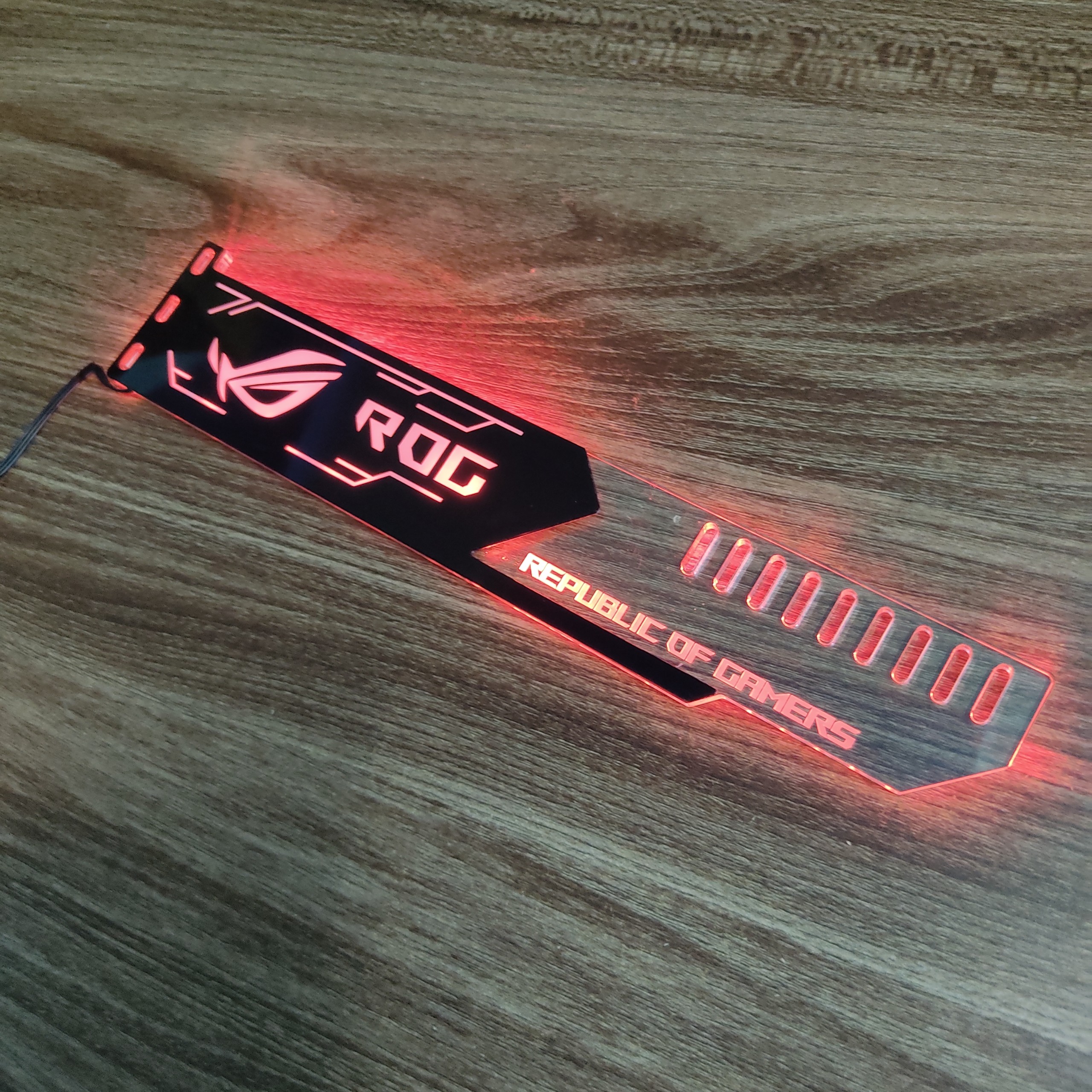 Đỡ VGA Led Logo ROG đồng bộ màu với bộ điều khiển Coolmoon Controller - Hàng nhập khẩu