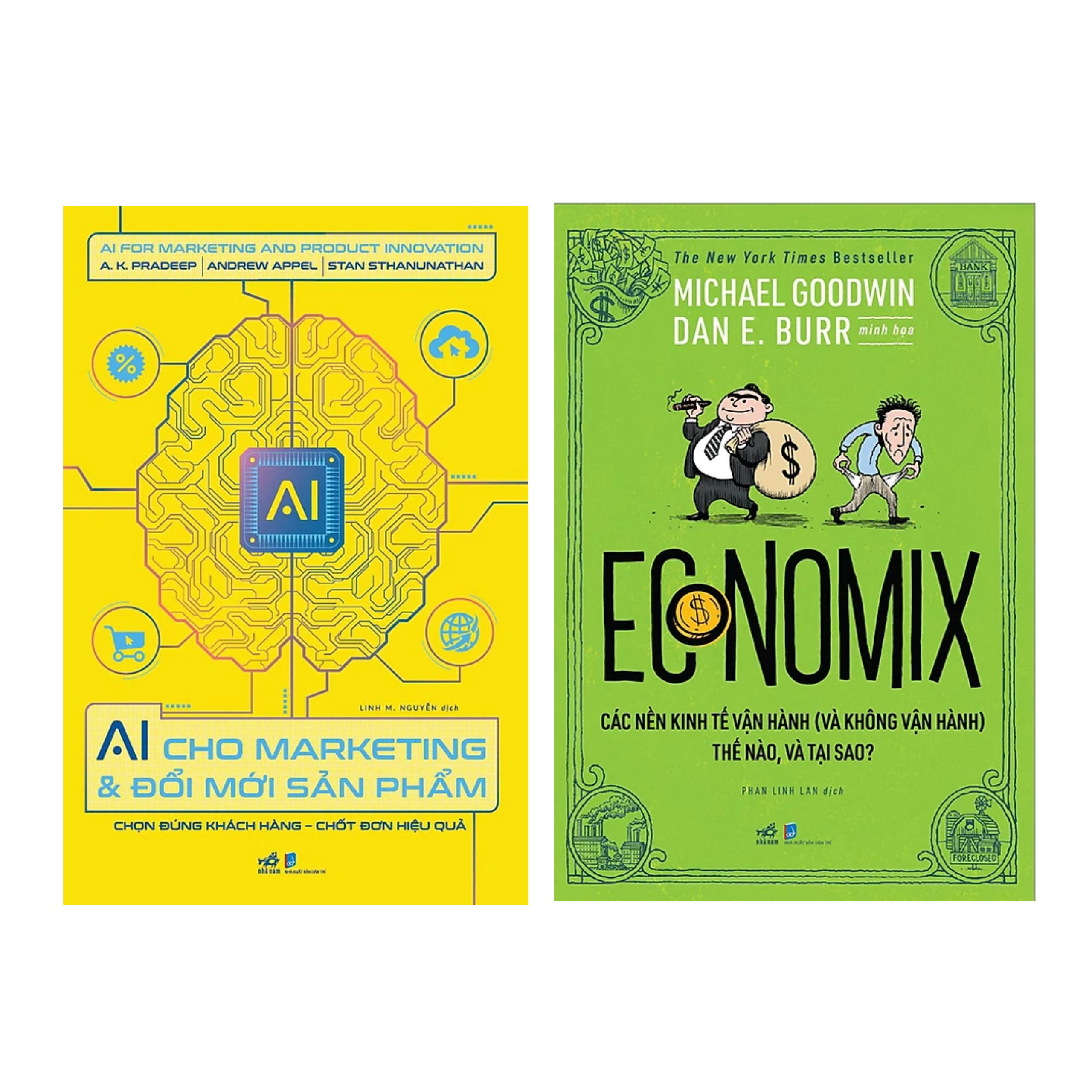 Combo 2 Quyển : Ai Cho Marketing Và Đổi Mới Sản Phẩm nn + Economix - Các Nền Kinh Tế Vận Hành  Thế Nào Và Tại Sao? nn