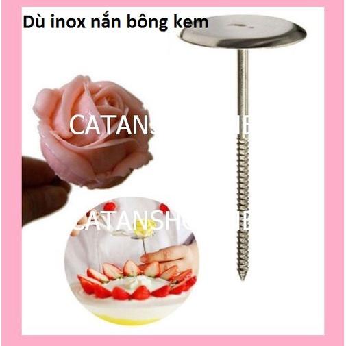 Dù bắt kem 3cm 4cm 5cm 7cm Dụng cụ hỗ trợ bắt bông kem trang trí bánh bằng inox -DuBK