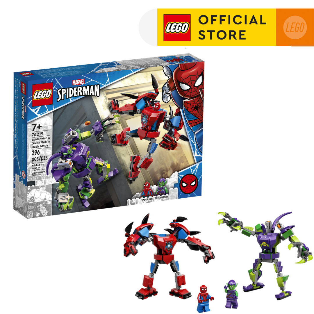 Đồ Chơi Lắp Ráp - LEGO Super Heroes 76219 Người Nhện đối đầu Yêu Tinh Xanh (296 chi tiết)