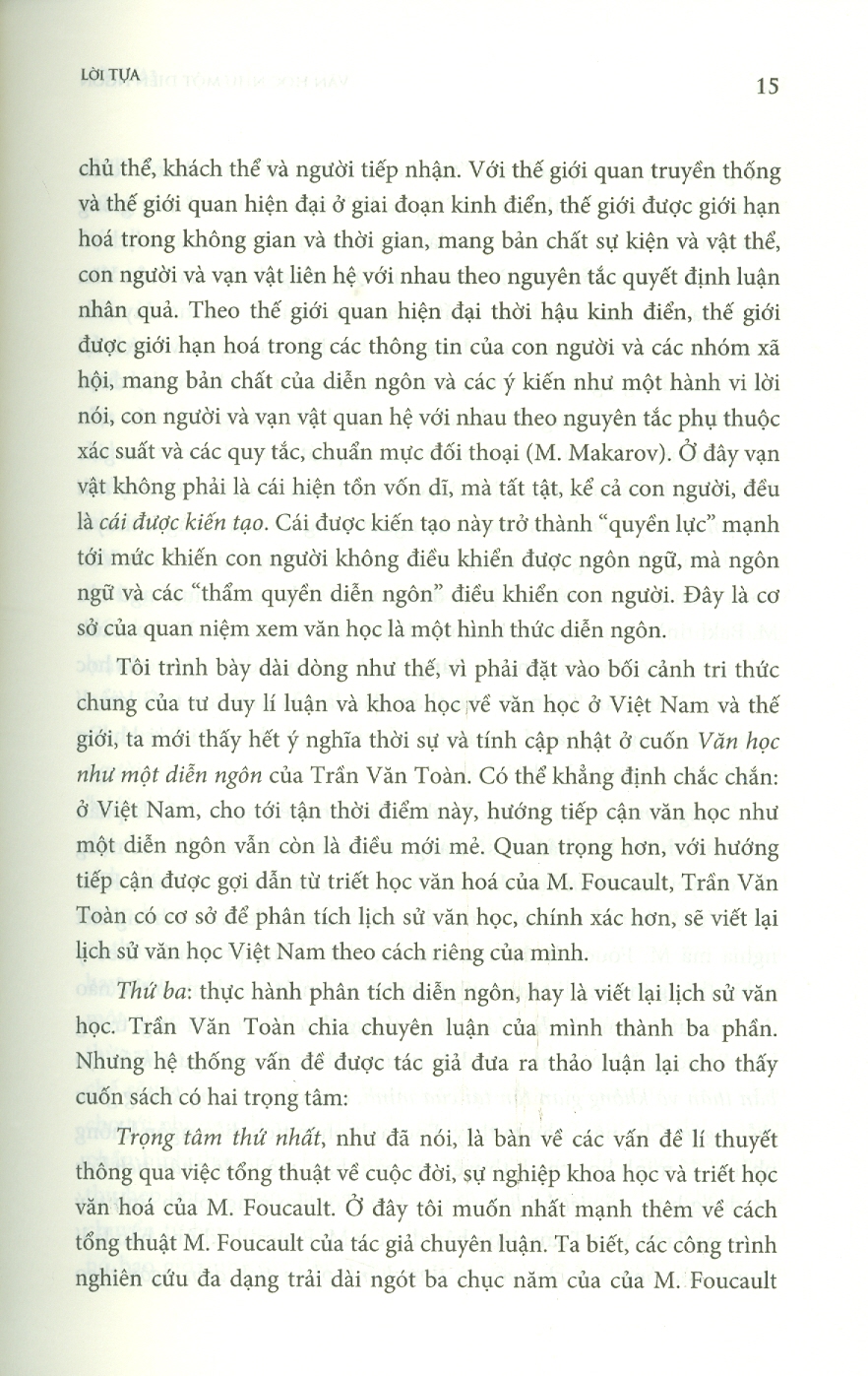 Văn Học Như Một Diễn Ngôn - Lý Thuyết Diễn Ngôn Của M.Foucault Và Văn Học Sử Việt Nam (Bìa cứng) - Trần Văn Toàn (ĐHSP)