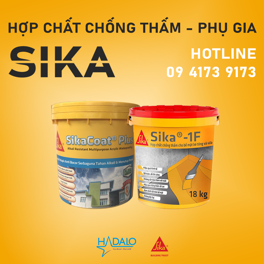 SikaCoat Plus - Màng chống thấm đàn hồi đa năng 20kg