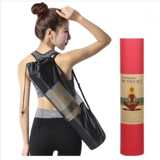 THẢM TẬP YOGA TPE CAO CẤP 2 LỚP 6MM BÁM SÀN CHỐNG TRƠN TRƯỢT.