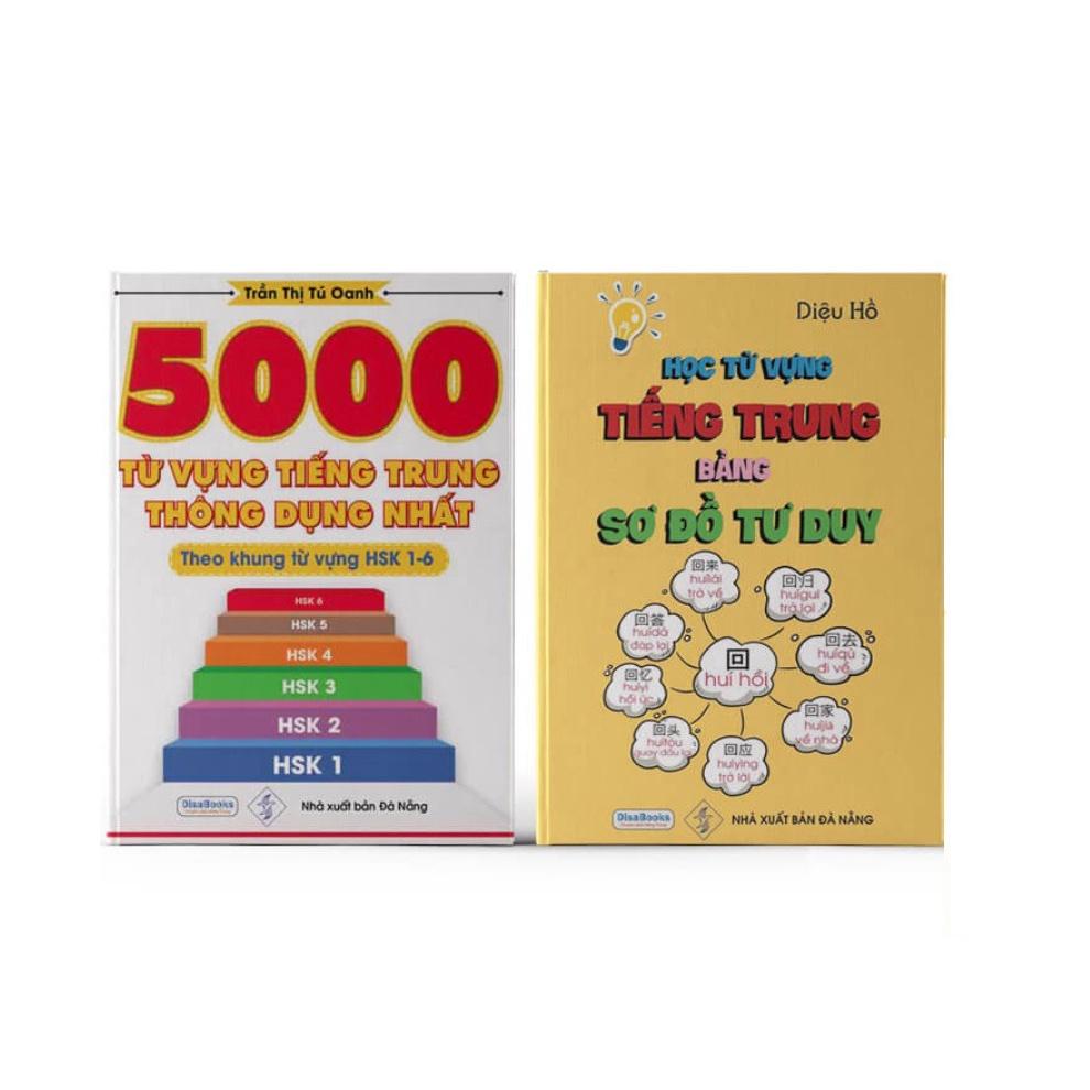 Sách-Combo: 5000 từ vựng tiếng Trung thông dụng nhất + Học từ vựng tiếng Trung bằng sơ đồ tư duy