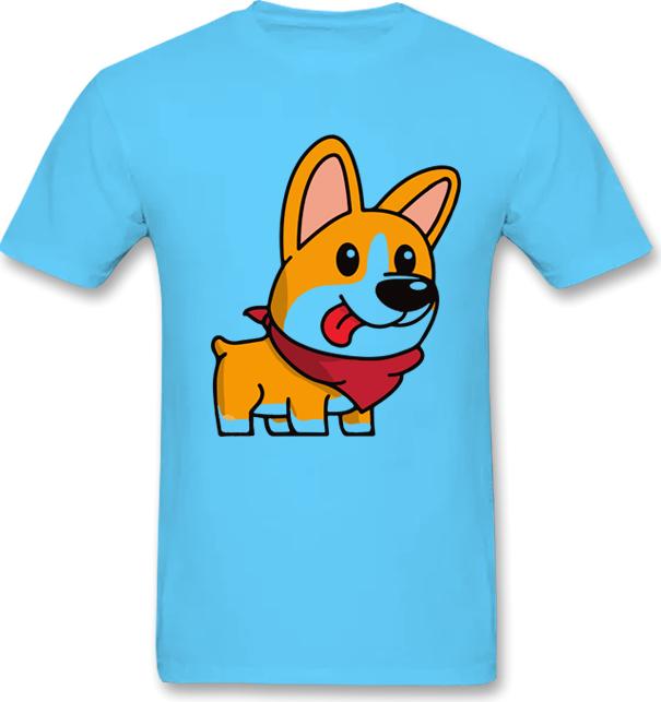 Áo Thun Couple Unisex ATLAN Form Rộng Hàn Quốc Mã TKA9 Màu Xanh Da Trời - XXL - XS