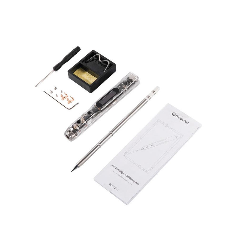 Intelligent Electric Soldering Iron Portable Soldering Pen 0.91inch OLED Display PC Housing High Precise Temperature Control with 0-450℃ Temperature Adjustment Function