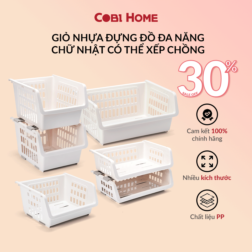 Kệ nhà bếp xếp tầng để đồ đa năng có thanh trượt màu trắng - lẻ 1 cái