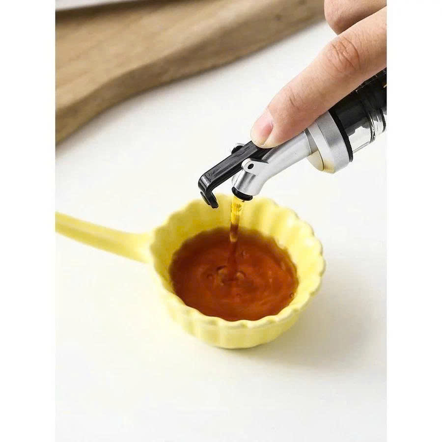 Chai Đựng Dầu Ăn  , Nước Mắm 200 ML Thủy Tinh Bọc Inox Cao Cấp – Bình Rót Gia Vị Tiện Lợi