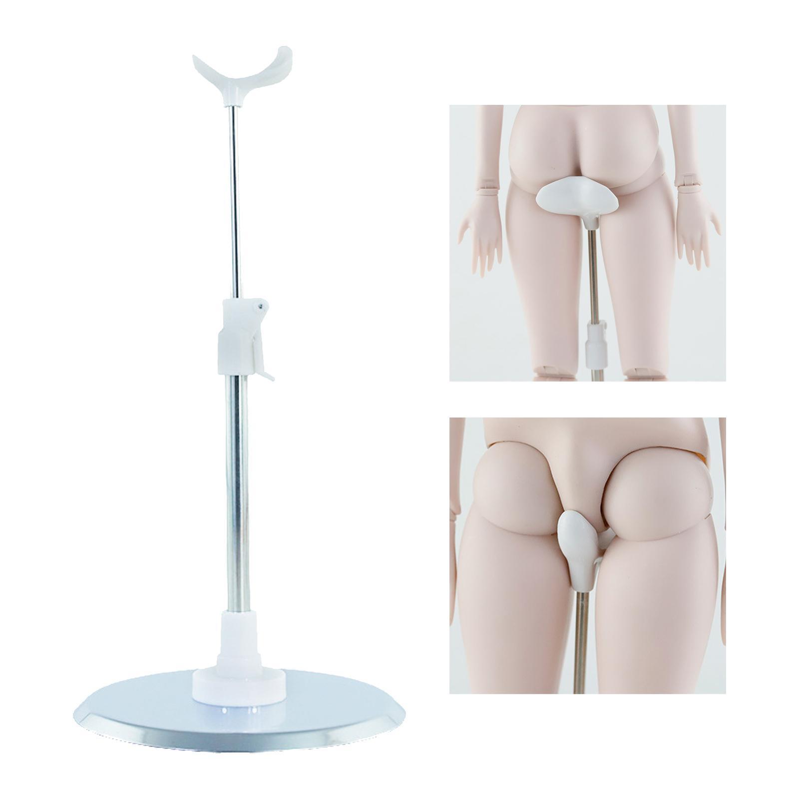 Doll Adjustable Display Stand Doll Support Holder /3 1/4  White