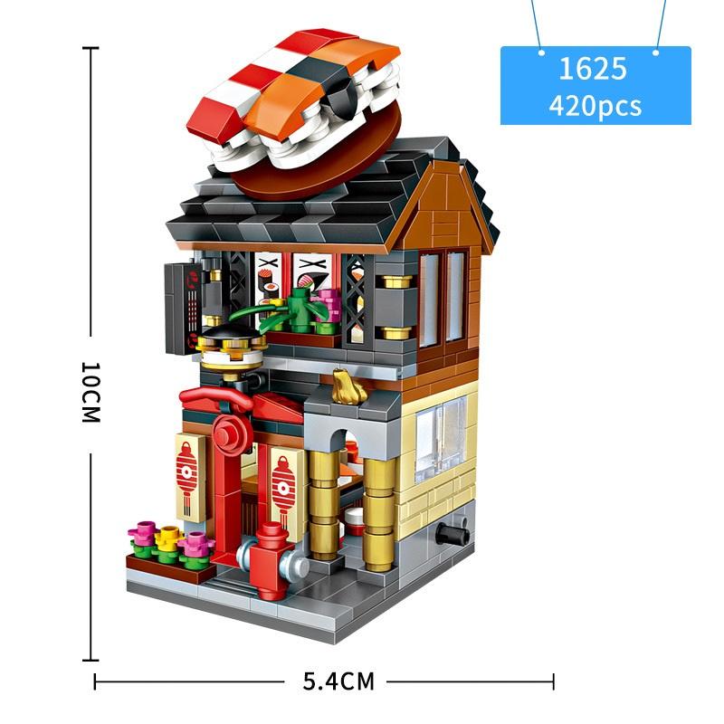 Đồ chơi lắp ráp building blocks LOZ mô hình cửa hàng tiện lợi- Sushi Shop- Ice cream Shop-Hotpot Shop-Pizza store