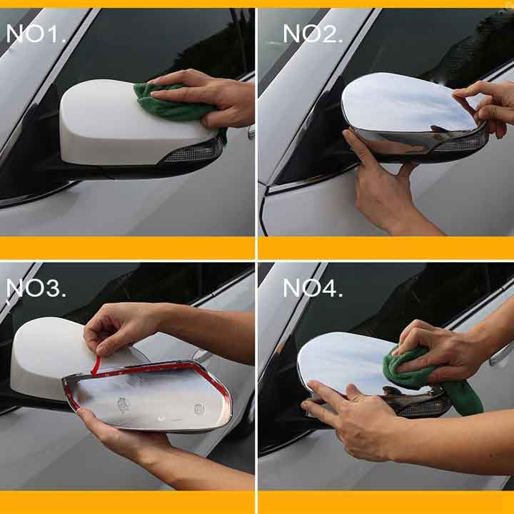 Ốp Trang Trí Gương Chiếu Hậu Mạ Crom Cho Xe Camry 2012-2017