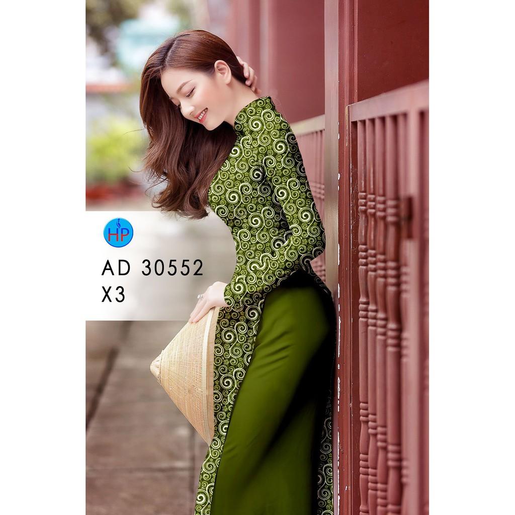 Vải may áo dài in họa tiết xoắn ảo toàn áo, vải đa dạng màu sắc