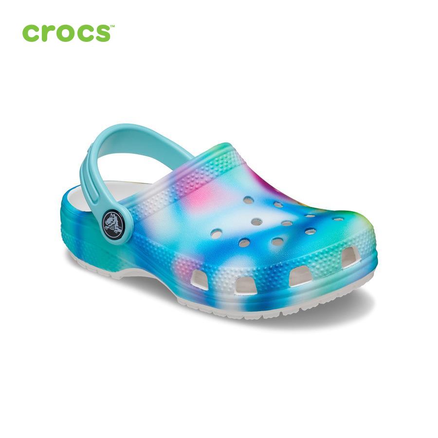 Giày lười trẻ em Crocs FW Classic Clog Toddler Solarized White/Multi - 207588-94S