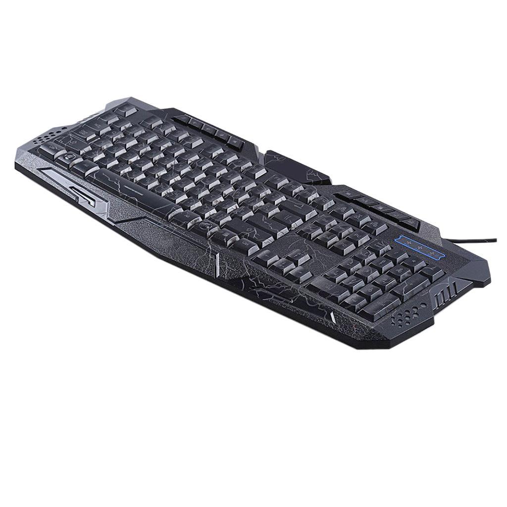 114 Sensitive Keys, 10 Multimedia Keys Keyboard for Working or Gaming