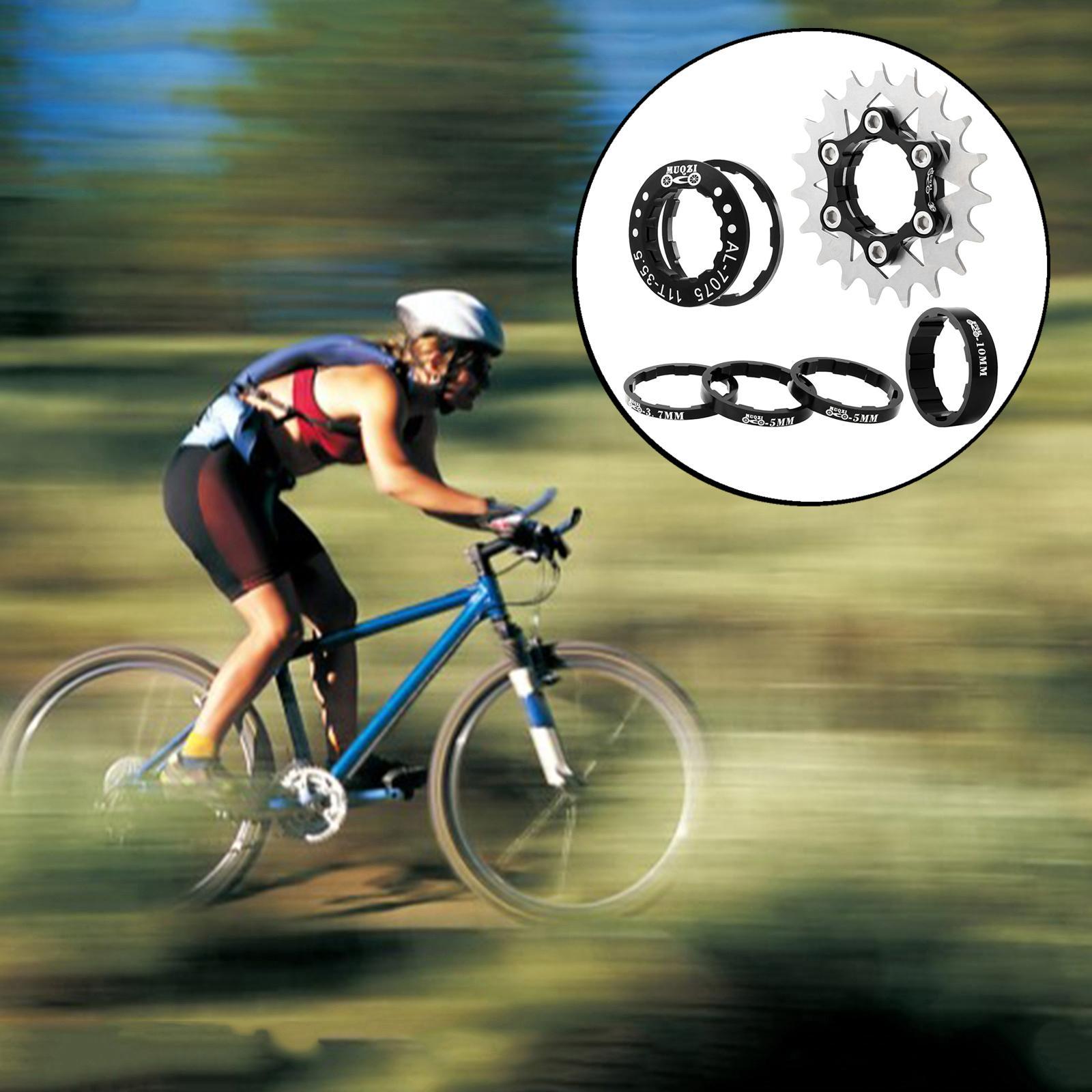 Bike 19T Single Speed Cassette Spacers Freewheel Hub Accessories