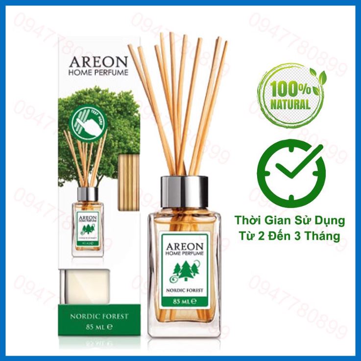 Nước hoa thơm phòng khử mùi ô tô Hương Rừng Bắc Âu Areon Home Nordic Forest