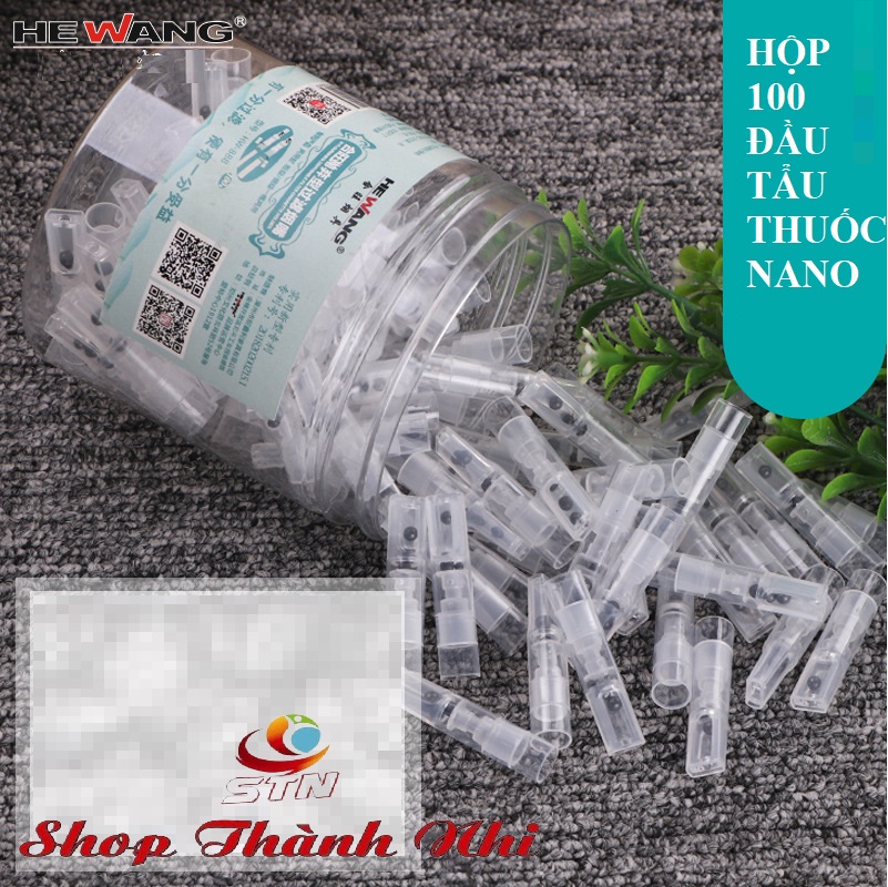 Hộp 100 đầu tẩu thuốc cao cấp tinh thể nano khoáng hoạt tính, HW888- Shop Thành Nhi