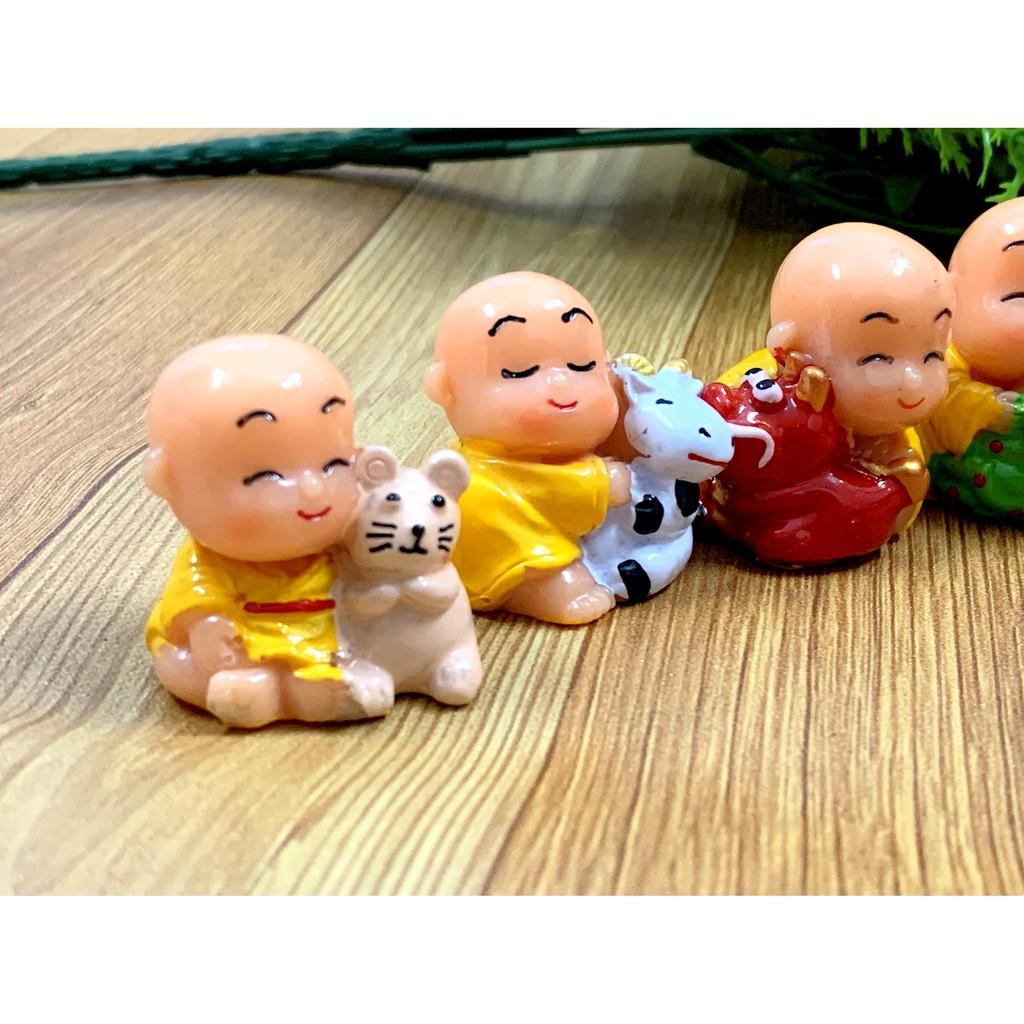 Full Set Bộ Tượng Chú Tiểu 12 Con Giáp Tài Lộc
