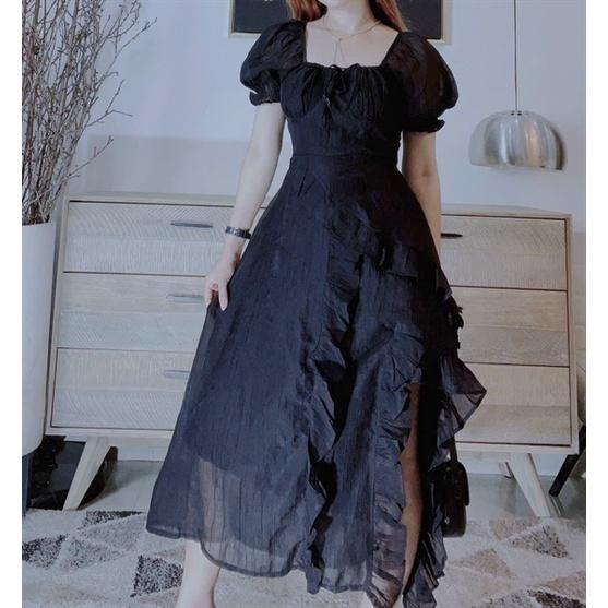 Đầm voan xẻ tà PL99040