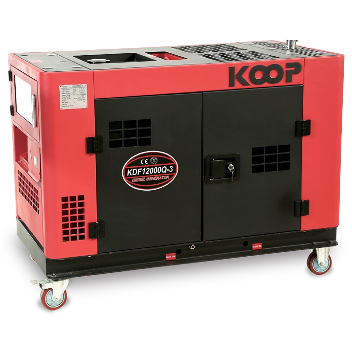 Máy Phát Điện Chạy Dầu Chống Ồn 9.0KW Koop KDF12000Q