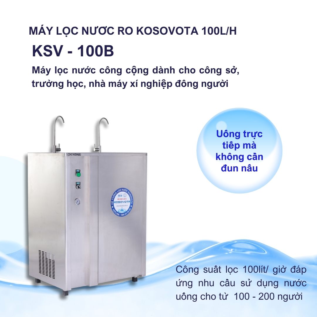 Máy lọc nước RO Kosovota 100L/H bán công nghiệp (Hàng chính hãng)