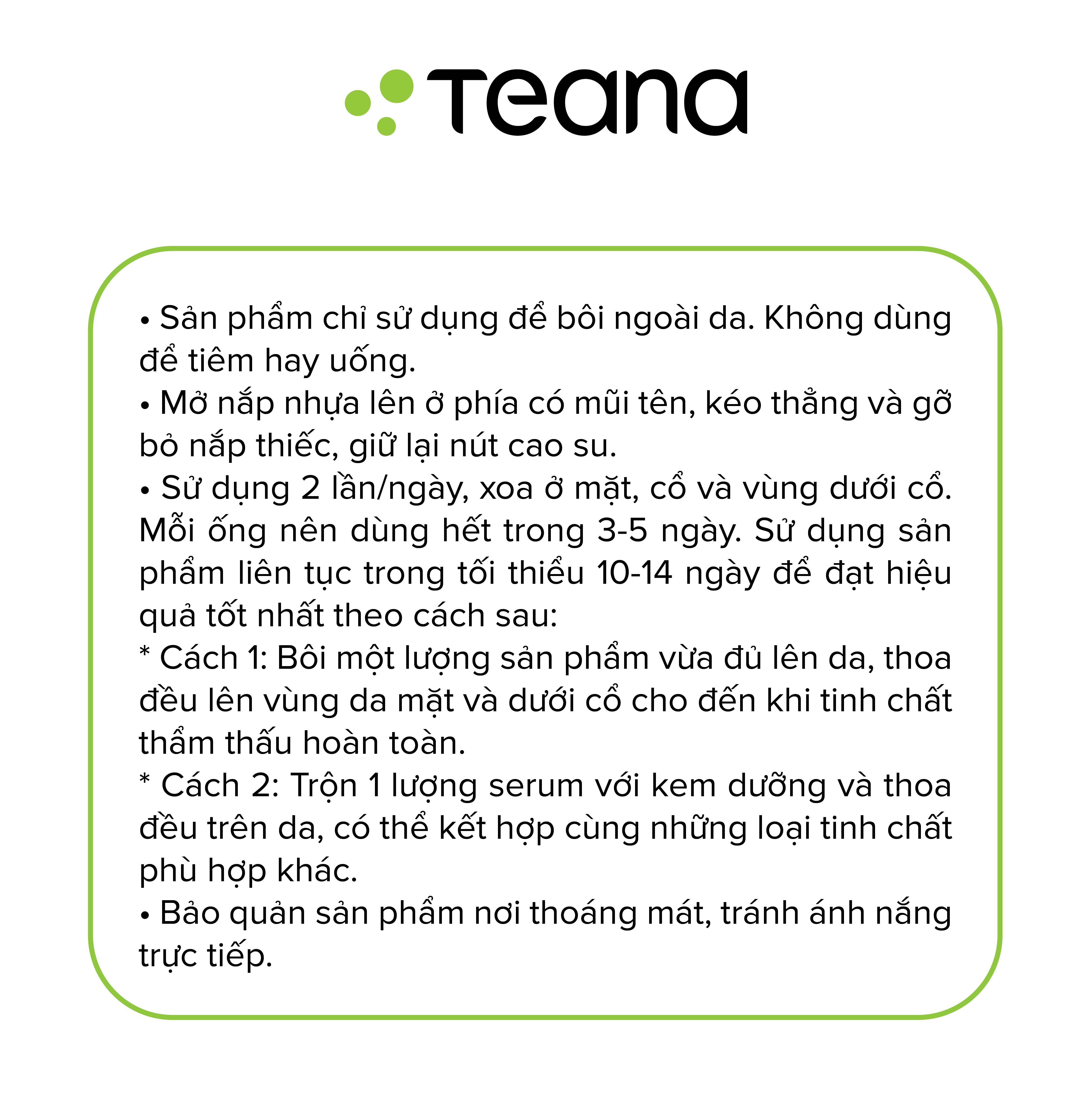 Combo Teana phục hồi, mờ thâm đen, thâm đỏ cho da còn mụn