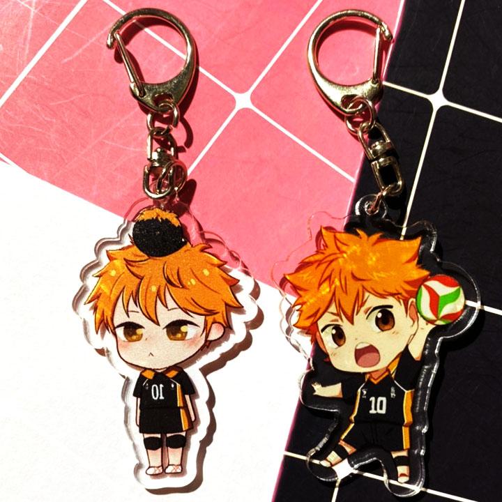 Móc khóa Ver ĐỨNG Haikyuu!! Vua bóng chuyền skin mica trong acrylic chibi anime cute